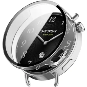 Etui ze szkłem do zegarka Bizon Case+Glass Watch do Xiaomi Watch S4 41mm przeźroczyste Etui ze szkłem do zegarka Bizon Case+Glass Watch do Xiaomi Watch S4 41mm przeźroczyste