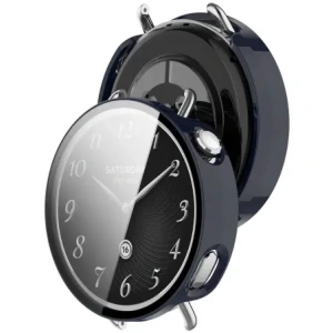 Etui ze szkłem do zegarka Bizon Case+Glass Watch do Xiaomi Watch S4 41mm niebiekie Etui ze szkłem do zegarka Bizon Case+Glass Watch do Xiaomi Watch S4 41mm niebiekie