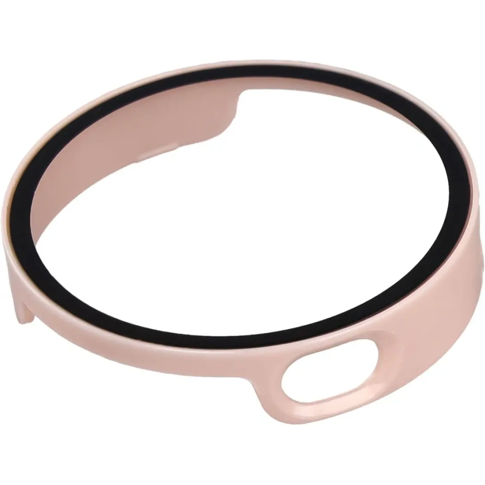 Etui ze szkłem do zegarka Bizon Case+Glass Watch do Xiaomi Watch S4 41mm różowe