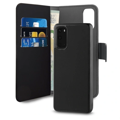 Kup Etui PURO Wallet Detachable 2w1 Samsung Galaxy S20 (negru) - PUR212BLK - {ean13} - Sklep Home Screen