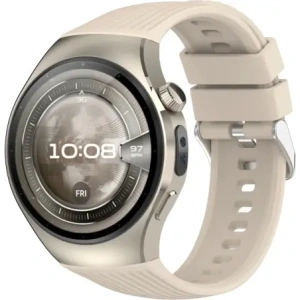 Silikonowy pasek Bizon Strap Watch Silicone T do Huawei Watch 5 42mm beżowy Silikonowy pasek Bizon Strap Watch Silicone T do Huawei Watch 5 42mm beżowy