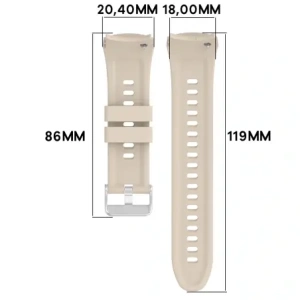 Silikonowy pasek Bizon Strap Watch Silicone T do Huawei Watch 5 42mm beżowy Silikonowy pasek Bizon Strap Watch Silicone T do Huawei Watch 5 42mm beżowy