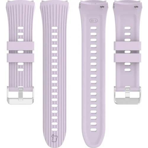 Silikonowy pasek Bizon Strap Watch Silicone T do Huawei Watch 5 42mm fioletowy