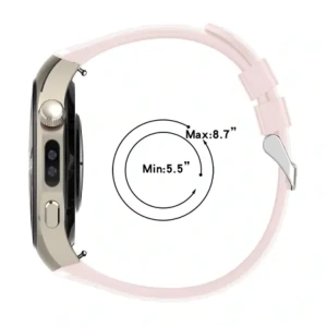 Silikonowy pasek Bizon Strap Watch Silicone T do Huawei Watch 5 42mm różowy Silikonowy pasek Bizon Strap Watch Silicone T do Huawei Watch 5 42mm różowy