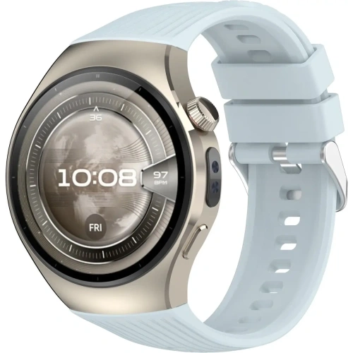 Silikonowy pasek Bizon Strap Watch Silicone T do Huawei Watch 5 42mm jasnoniebieski