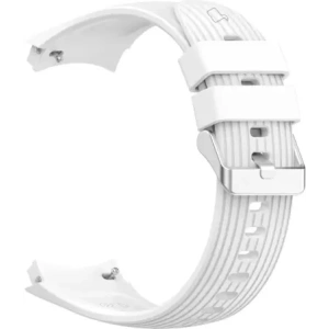Silikonowy pasek Bizon Strap Watch Silicone T do Huawei Watch 5 42mm biały