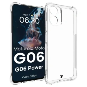 Elastyczne etui Bizon Case Salpa do Motorola Moto G06 4G / G06 Power 4G przezroczyste
