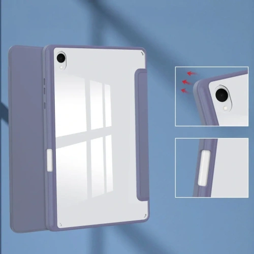 Etui z klapką Bizon Case Tab Clear Matt do Samsung Galaxy Tab S11 lawendowe Etui z klapką Bizon Case Tab Clear Matt do Samsung Galaxy Tab S11 lawendowe