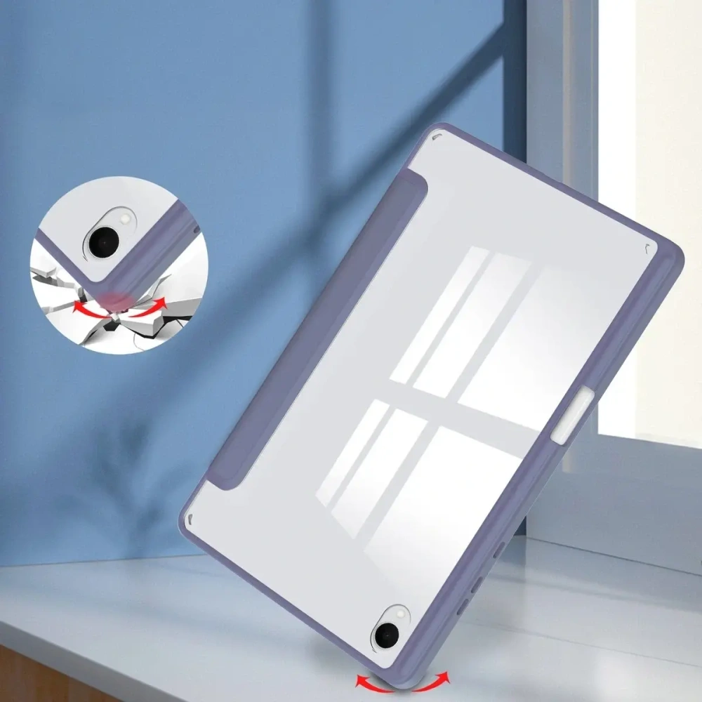 Etui z klapką Bizon Case Tab Clear Matt do Samsung Galaxy Tab S11 lawendowe