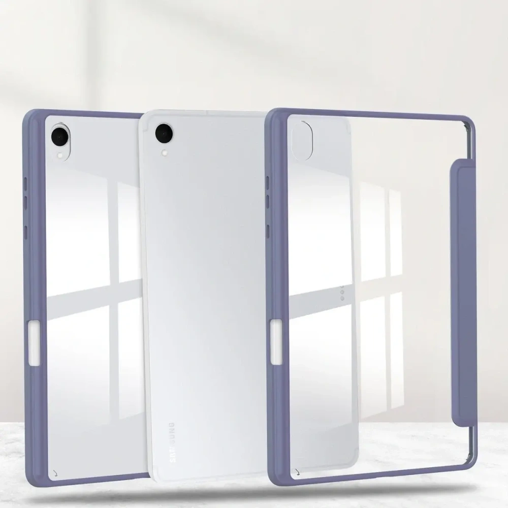 Etui z klapką Bizon Case Tab Clear Matt do Samsung Galaxy Tab S11 lawendowe