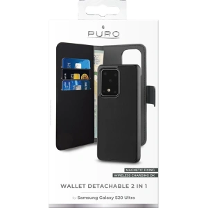 Kup Etui PURO Wallet Detachable 2w1 Samsung Galaxy S20 Ultra (czarny) - PUR214BLK - {ean13} - Sklep Home Screen