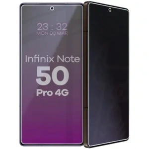 Prywatyzujące szkło hybrydowe Bizon Glass Mule Shadow do Infinix Note 50 Pro 4G matowe