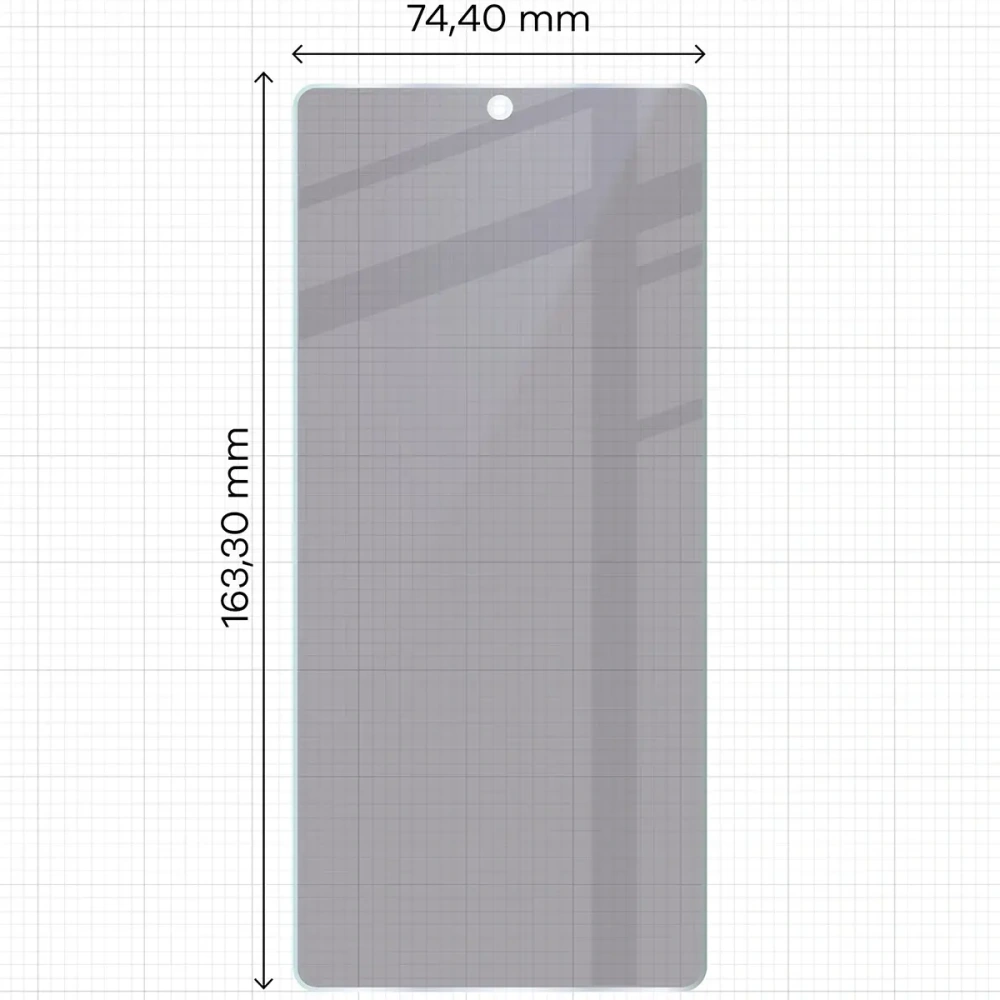 Prywatyzujące szkło hybrydowe Bizon Glass Mule Shadow do Infinix Note 50 Pro 4G matowe