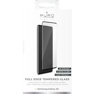 Kup Edzett üveg PURO Premium Full Edge Tempered Glass Case Friendly Samsung Galaxy S20 (fekete keret) - PUR216BLK - {ean13} - Sklep Home Screen