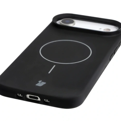 Silikonowe etui z pierścieniem magnetycznym Bizon Soft Case Magnetic do Apple iPhone Air czarne Silikonowe etui z pierścieniem magnetycznym Bizon Soft Case Magnetic do Apple iPhone Air czarne