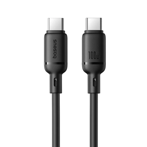 Kabel Baseus Silky Series 100W USB-C do USB-C 1m czarny Kabel Baseus Silky Series 100W USB-C do USB-C 1m czarny