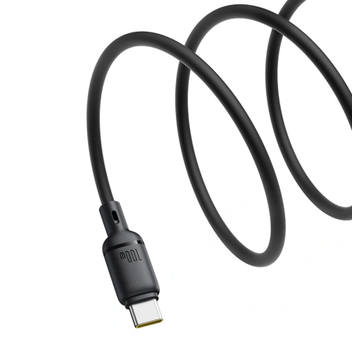 Kabel Baseus Silky Series 100W USB-C do USB-C 1m czarny Kabel Baseus Silky Series 100W USB-C do USB-C 1m czarny