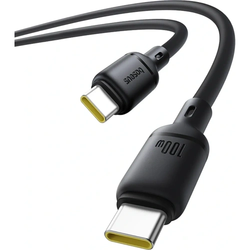 Kabel Baseus Silky Series 100W USB-C do USB-C 1m czarny Kabel Baseus Silky Series 100W USB-C do USB-C 1m czarny