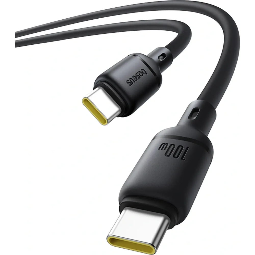 Kabel Baseus Silky Series 100W USB-C do USB-C 1m czarny