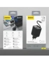Ładowarka sieciowa Dudao A67EU GaN 67W z wbudowanym zwijanym kablem USB-C Power Delivery Quick Charge czarna Ładowarka sieciowa Dudao A67EU GaN 67W z wbudowanym zwijanym kablem USB-C Power Delivery Quick Charge czarna