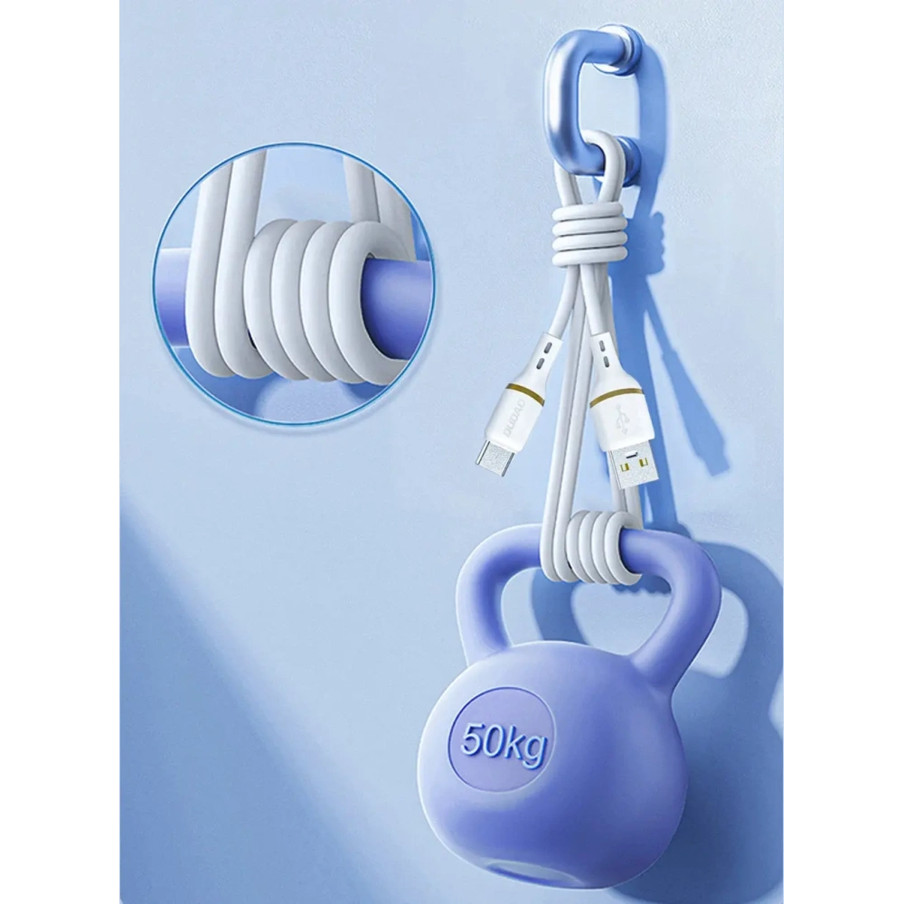 Kabel Dudao L25C USB-C do USB-C 60W 1m biały