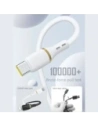 Kabel Dudao L25T USB-A do USB-C 5A 1m biały Kabel Dudao L25T USB-A do USB-C 5A 1m biały