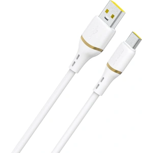 Kabel Dudao L25T USB-A do USB-C 5A 1m biały Kabel Dudao L25T USB-A do USB-C 5A 1m biały