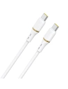 Kabel Dudao L25C USB-C do USB-C 60W 1m biały Kabel Dudao L25C USB-C do USB-C 60W 1m biały