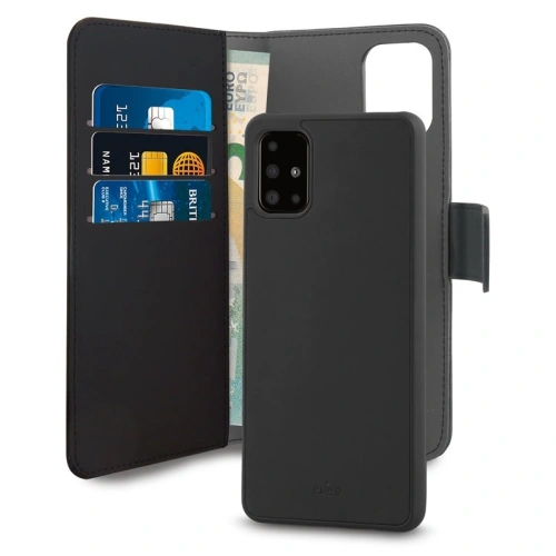 Buy PURO Wallet Detachable 2in1 Samsung Galaxy A71 (black) - PUR220BLK - {ean13} - Home Screen Store Europe