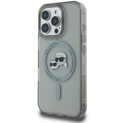 Etui Karl Lagerfeld do Apple iPhone 16 Pro hardcase IML Metal Karl&Choupette Head MagSafe czarny Etui Karl Lagerfeld do Apple iPhone 16 Pro hardcase IML Metal Karl&Choupette Head MagSafe czarny