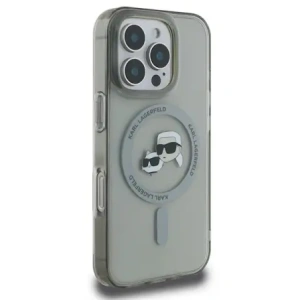 Etui Karl Lagerfeld do Apple iPhone 16 Pro hardcase IML Metal Karl&Choupette Head MagSafe czarny Etui Karl Lagerfeld do Apple iPhone 16 Pro hardcase IML Metal Karl&Choupette Head MagSafe czarny