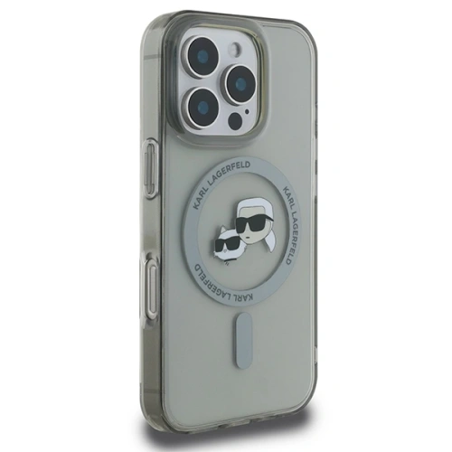 Etui Karl Lagerfeld do Apple iPhone 16 Pro hardcase IML Metal Karl&Choupette Head MagSafe czarny Etui Karl Lagerfeld do Apple iPhone 16 Pro hardcase IML Metal Karl&Choupette Head MagSafe czarny