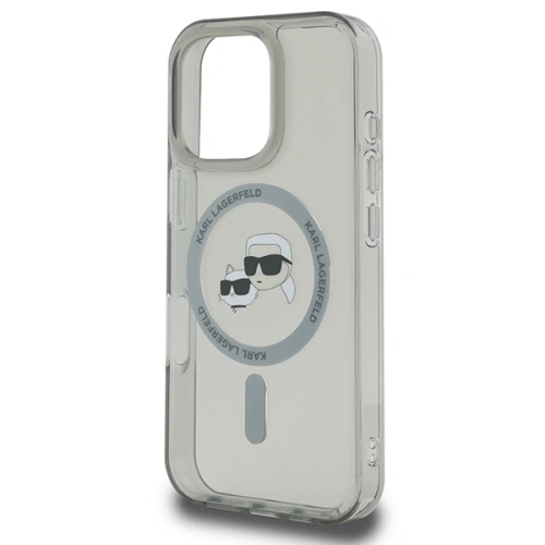 Etui Karl Lagerfeld do Apple iPhone 16 Pro hardcase IML Metal Karl&Choupette Head MagSafe czarny Etui Karl Lagerfeld do Apple iPhone 16 Pro hardcase IML Metal Karl&Choupette Head MagSafe czarny