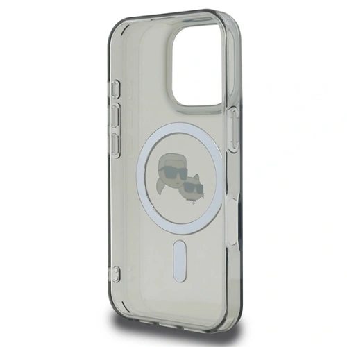 Etui Karl Lagerfeld do Apple iPhone 16 Pro hardcase IML Metal Karl&Choupette Head MagSafe czarny Etui Karl Lagerfeld do Apple iPhone 16 Pro hardcase IML Metal Karl&Choupette Head MagSafe czarny