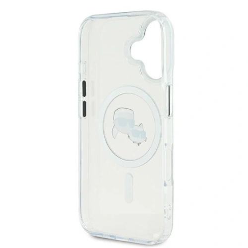 Etui Karl Lagerfeld do Apple iPhone 16 Plus hardcase IML Metal Karl&Choupette Head MagSafe biały Etui Karl Lagerfeld do Apple iPhone 16 Plus hardcase IML Metal Karl&Choupette Head MagSafe biały