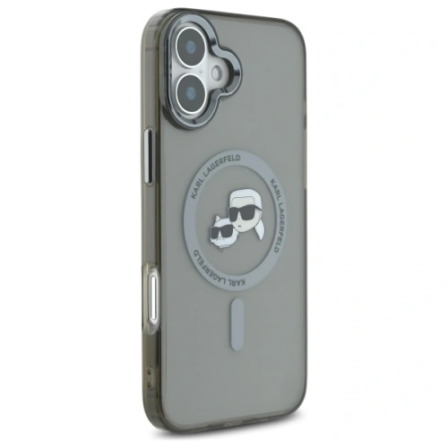 Etui Karl Lagerfeld do Apple iPhone 16 Plus hardcase IML Metal Karl&Choupette Head MagSafe czarny Etui Karl Lagerfeld do Apple iPhone 16 Plus hardcase IML Metal Karl&Choupette Head MagSafe czarny