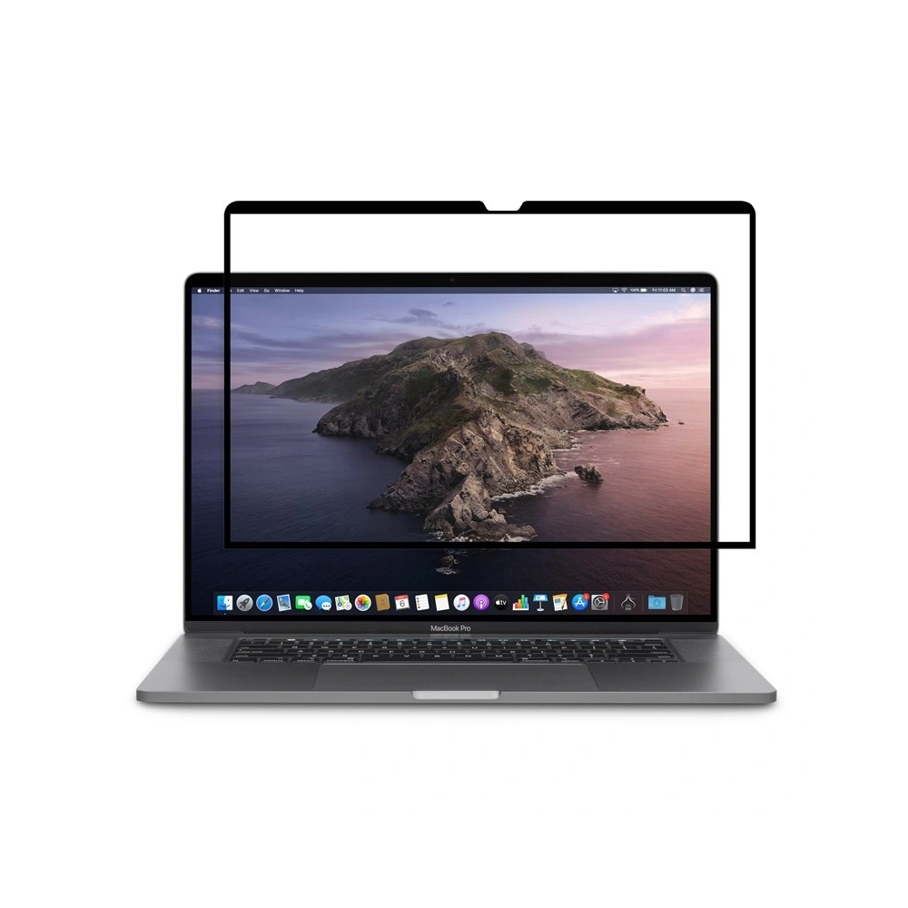 Folia ochronna na ekran Moshi Umbra Apple MacBook Pro 16 z filtrem prywatyzującym (czarna ramka)