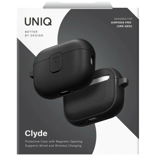 Etui UNIQ Clyde do Apple AirPods Pro 3 gen czarno szary