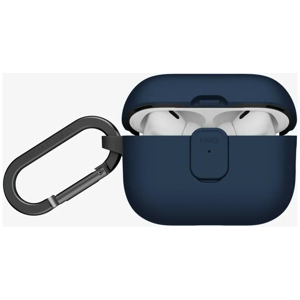 Etui UNIQ Clyde do Apple AirPods Pro 3 gen niebiesko szary