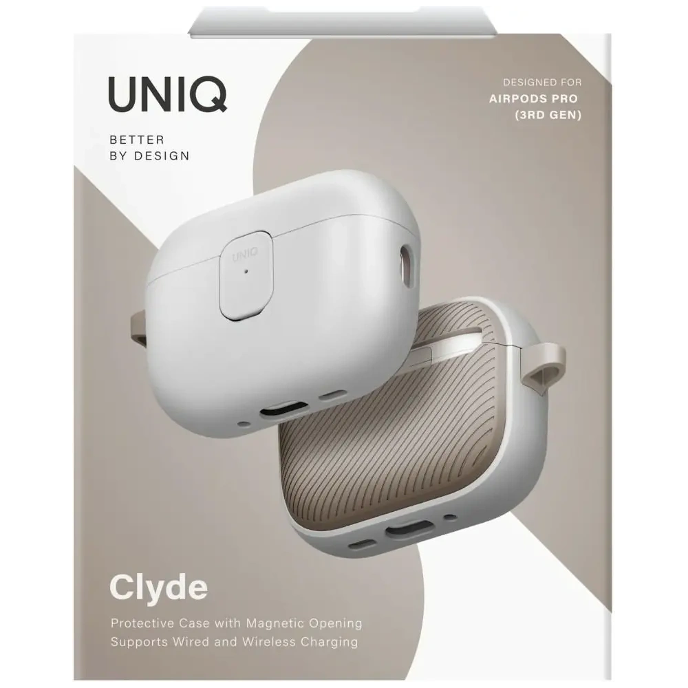 Etui UNIQ Clyde do Apple AirPods Pro 3 gen szaro khaki