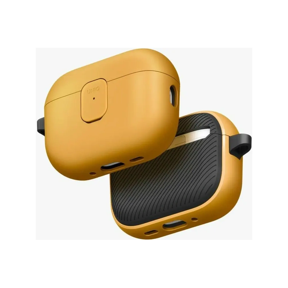 Etui UNIQ Clyde do Apple AirPods Pro 3 gen żółto szary