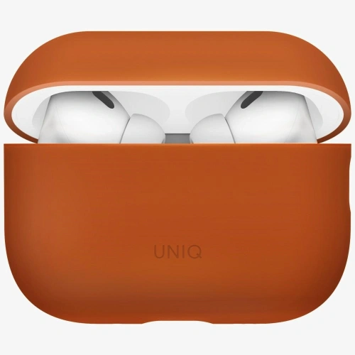 Etui UNIQ Lino do Apple AirPods Pro 3 gen Silicone pomarańczowy