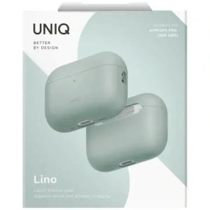 Etui UNIQ Lino do Apple AirPods Pro 3 gen Silicone zielony
