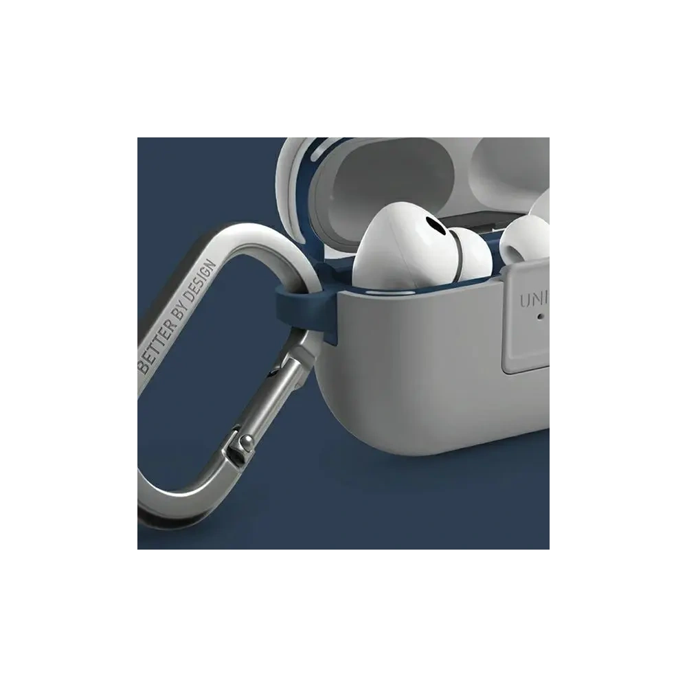 Etui UNIQ Clyde Lock Case do Apple AirPods Pro 2 biało-miętowy/dove white-soft mint