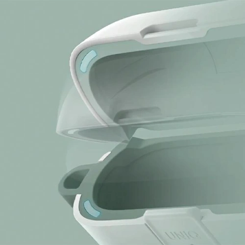 Etui UNIQ Clyde Lock Case do Apple AirPods Pro 2 biało-miętowy/dove white-soft mint Etui UNIQ Clyde Lock Case do Apple AirPods Pro 2 biało-miętowy/dove white-soft mint