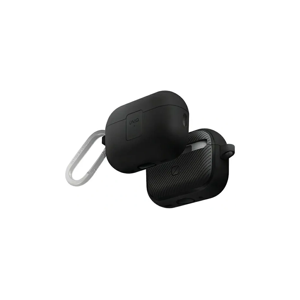 Etui UNIQ Clyde Lock Case do Apple AirPods Pro 2 czarno-ciemnoszary/charcoal-dark grey