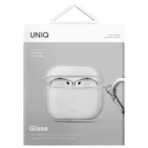 Etui UNIQ Glase do Apple AirPods 4 przezroczysty/glossy clear Etui UNIQ Glase do Apple AirPods 4 przezroczysty/glossy clear
