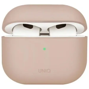 Etui UNIQ Lino do Apple AirPods 4 Silicone różowy/pink blush Etui UNIQ Lino do Apple AirPods 4 Silicone różowy/pink blush