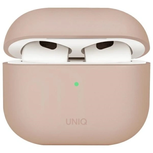 Etui UNIQ Lino do Apple AirPods 4 Silicone różowy/pink blush