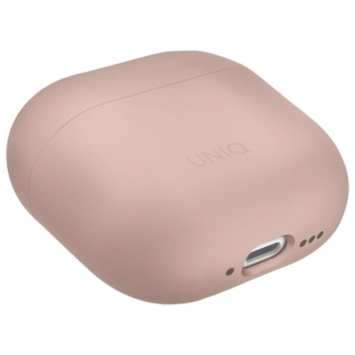 Etui UNIQ Lino do Apple AirPods 4 Silicone różowy/pink blush